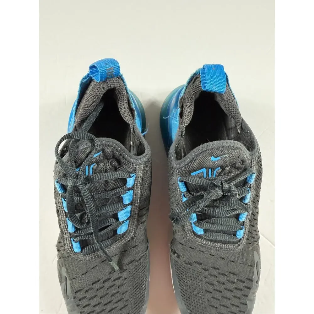 Nike Air Max 270 Anthracite Light Photo Blue Sneakers Size 4 youth